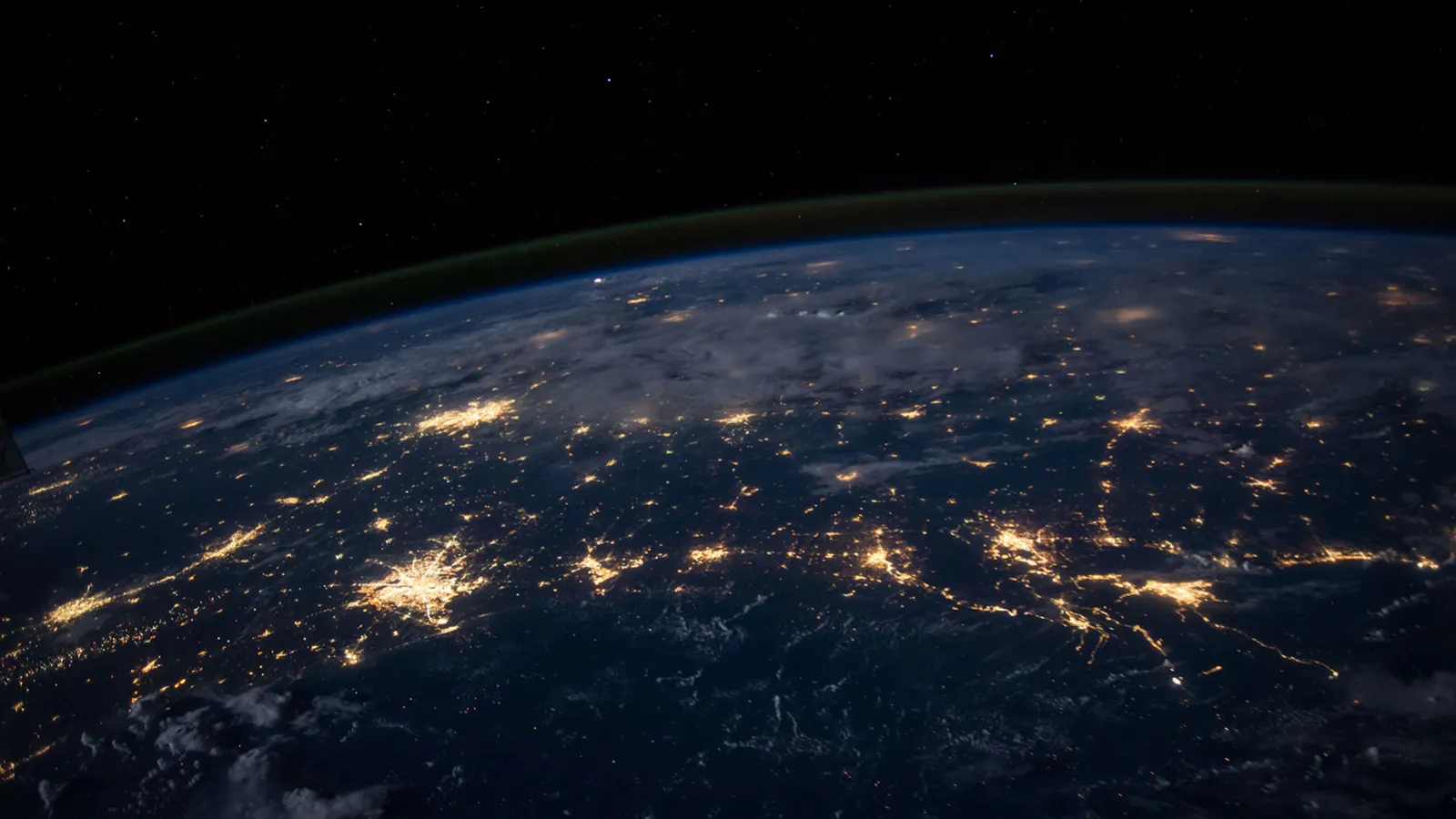 Planet Earth at night